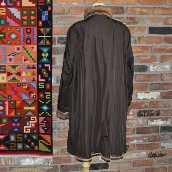 Majestic CANADA Pastel Honey Blonde Sheared MINK FUR LONG Coat Jacket - Picture 14 of 16